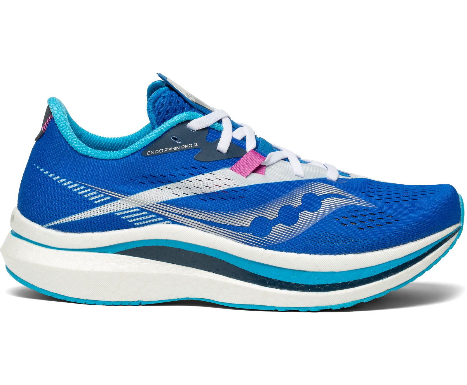 Women\'s Saucony Endorphin Pro 2 Running Shoes Royal / White | Singapore 113OKIR